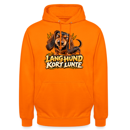 CityShirts - Hoodie - Lang Hund – Kort Lunte - CS026 - orange