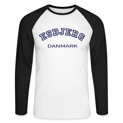 CityShirt - Baseball T-Shirt - Esbjerg - hvid/sort