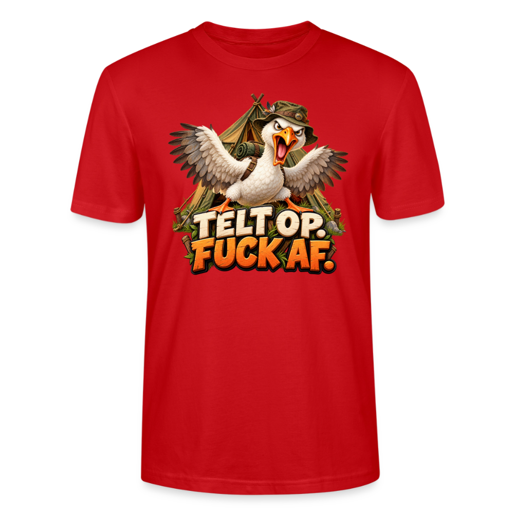 CityShirts - T-shirt - Telt op. Fuck af. - CS037 - rød