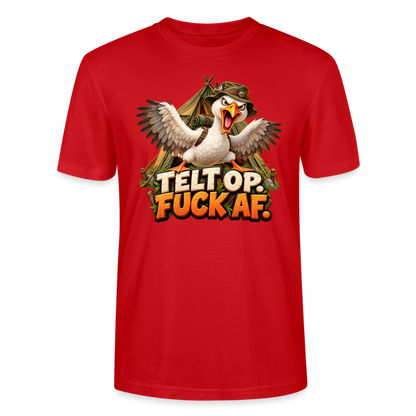 CityShirts - T-shirt - Telt op. Fuck af. - CS037 - rød