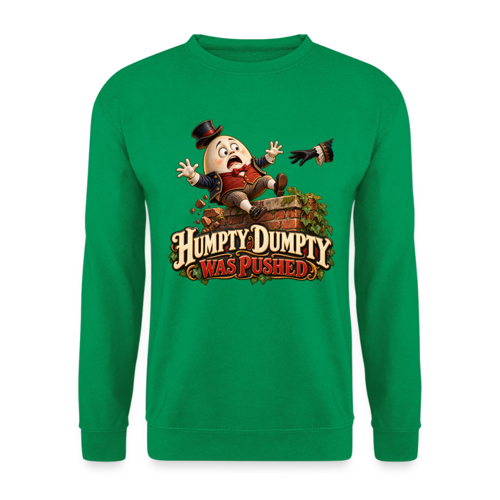 CityShirts - Sweatshirt - Humpty Dumpty was pushed - CS016 - kelly grøn