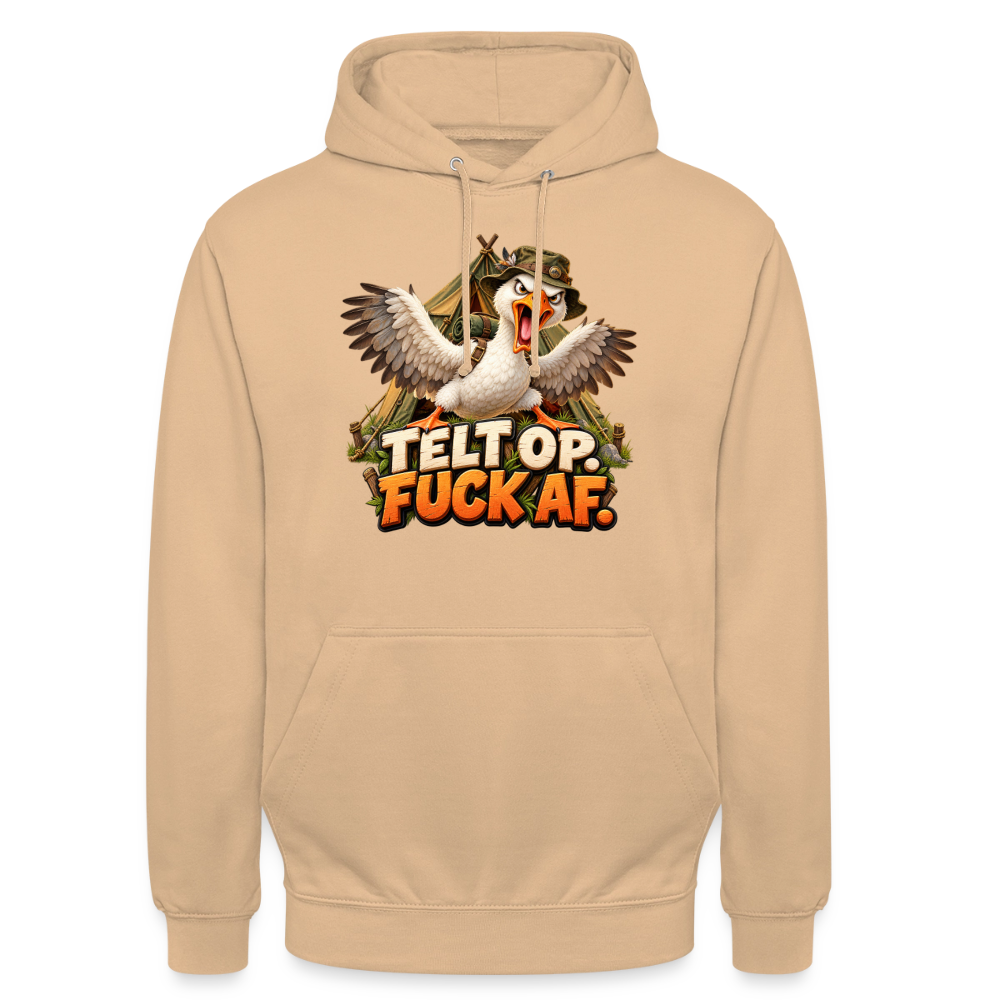 CityShirts - Hoodie - Telt op. Fuck af. - CS037 - fersken
