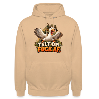 CityShirts - Hoodie - Telt op. Fuck af. - CS037 - fersken