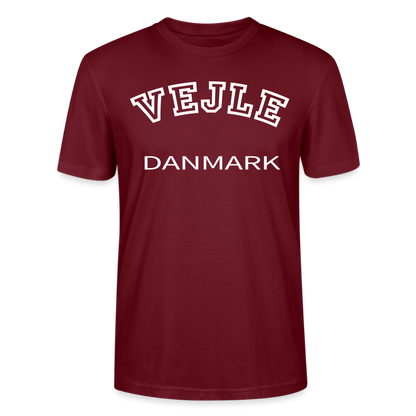 CityShirt - T-shirt - Vejle - burgunder-rød