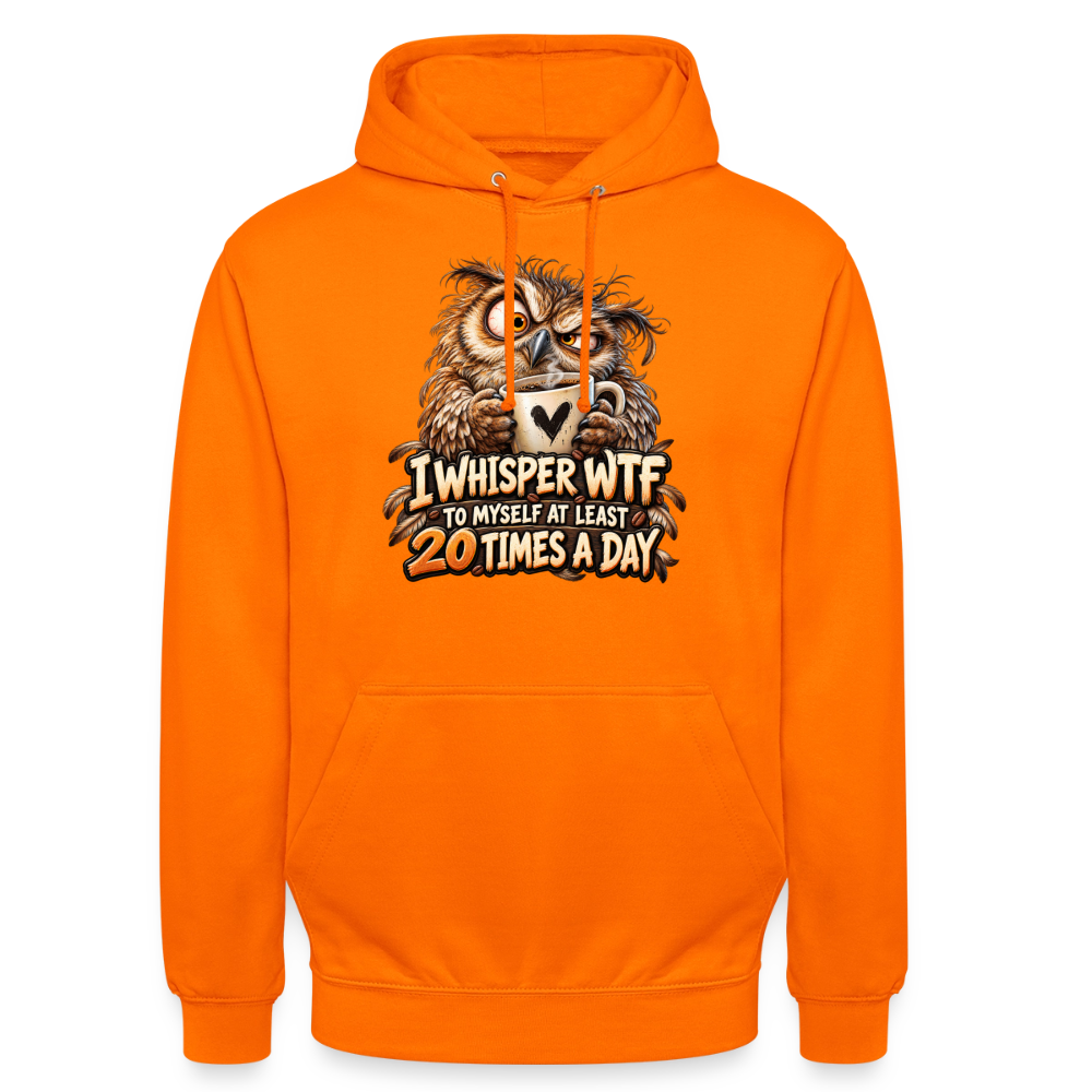 CityShirts - Hoodie - I whisper WTF to myself - CS011 - orange