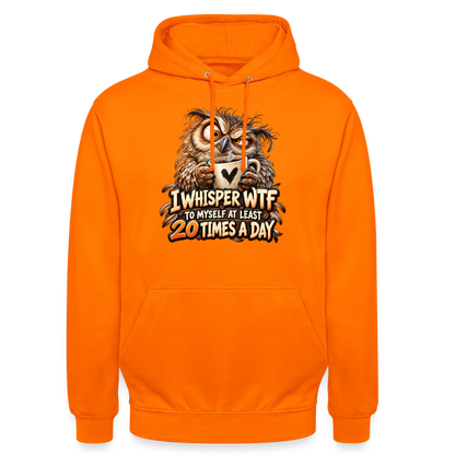 CityShirts - Hoodie - I whisper WTF to myself - CS011 - orange