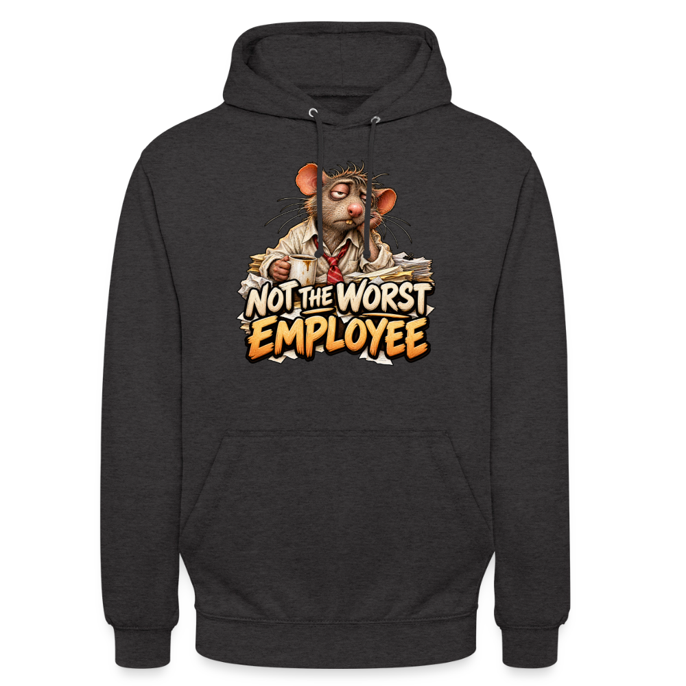 CityShirts - Hoodie - Not the worst employee - CS020 - charcoal