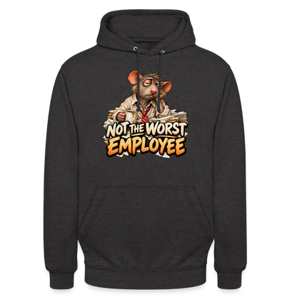 CityShirts - Hoodie - Not the worst employee - CS020 - charcoal