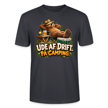 CityShirts - T-shirt - Ude af drift. På camping. - CS035 - mørk gråblå