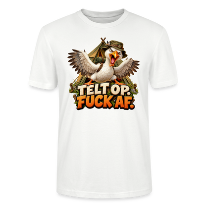 CityShirts - T-shirt - Telt op. Fuck af. - CS037 - hvid