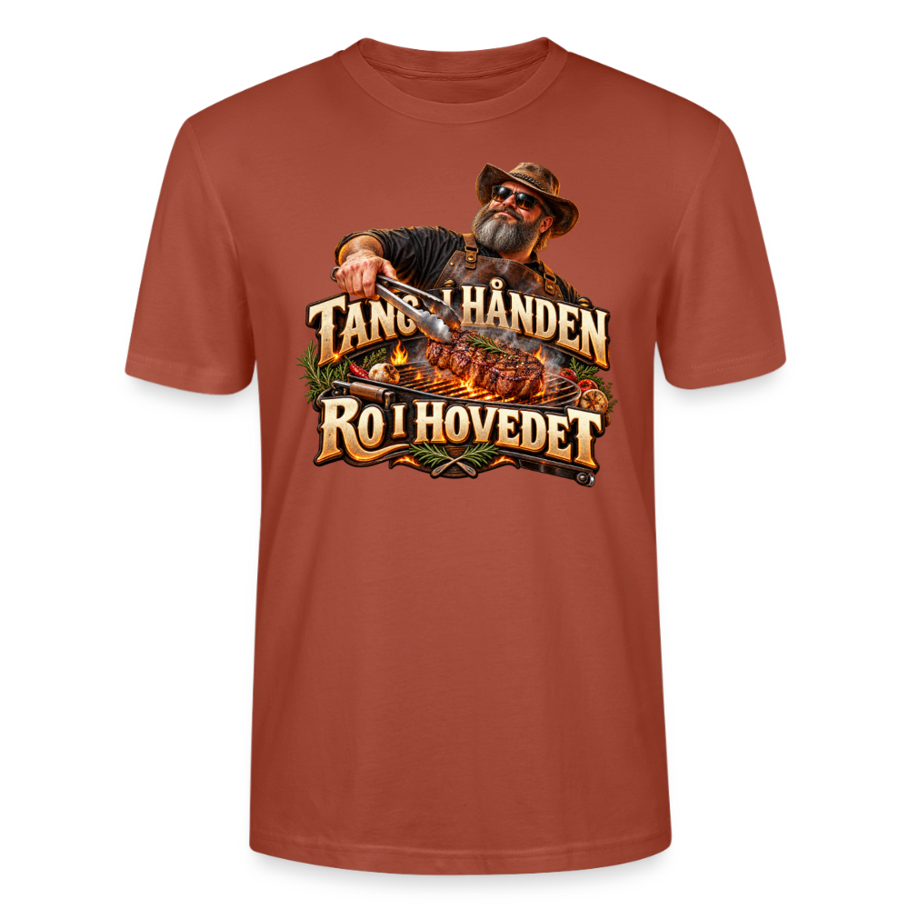 CityShirts - T-shirt - Tang i hånden – Ro i hovedet - CS050 - terrakotta