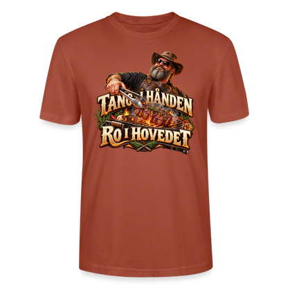CityShirts - T-shirt - Tang i hånden – Ro i hovedet - CS050 - terrakotta