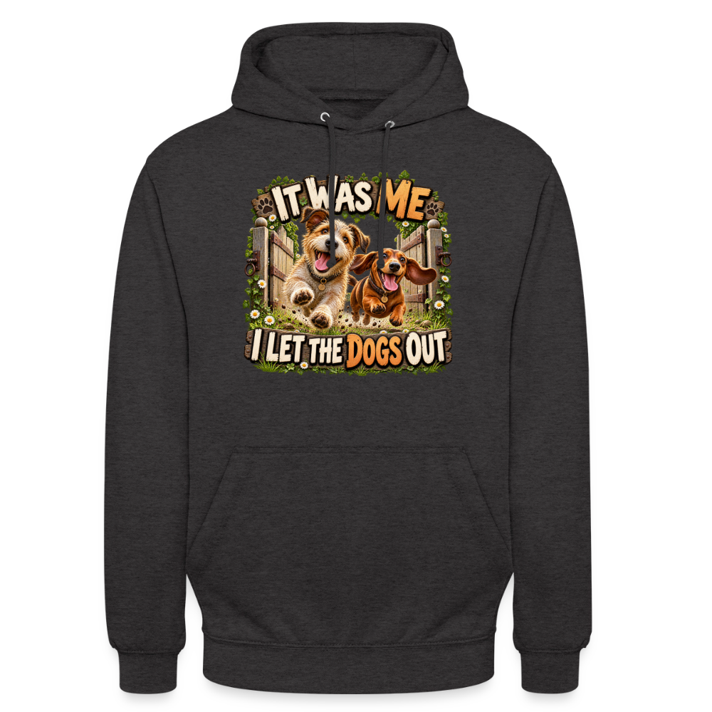 CityShirts - Hoodie - It was me – I let the dogs out - CS013 - charcoal