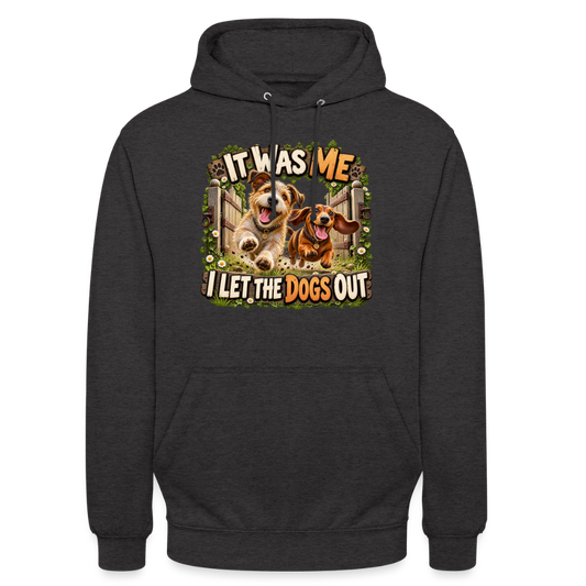 CityShirts - Hoodie - It was me – I let the dogs out - CS013 - charcoal