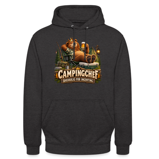 CityShirts - Hoodie - Campingchef – Ansvarlig for ingenting - CS038 - charcoal