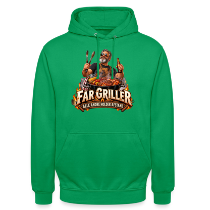 CityShirts - Hoodie - Far griller – Alle andre holder afstand - CS055 - kelly grøn