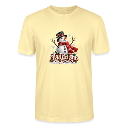 CityShirts - T-shirt - Lad det sne – snemand - CS064 - cremefarvet