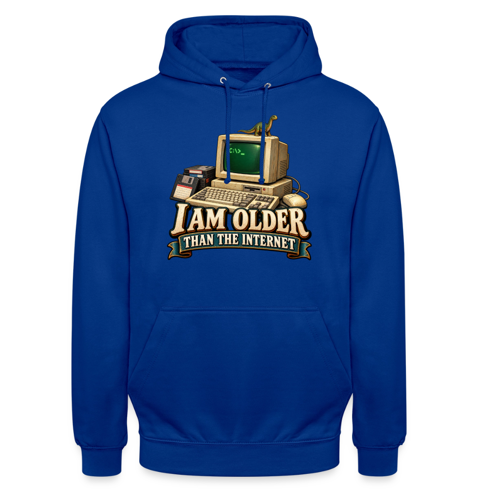 CityShirts - Hoodie - I am older than the internet - CS022 - kongeblå