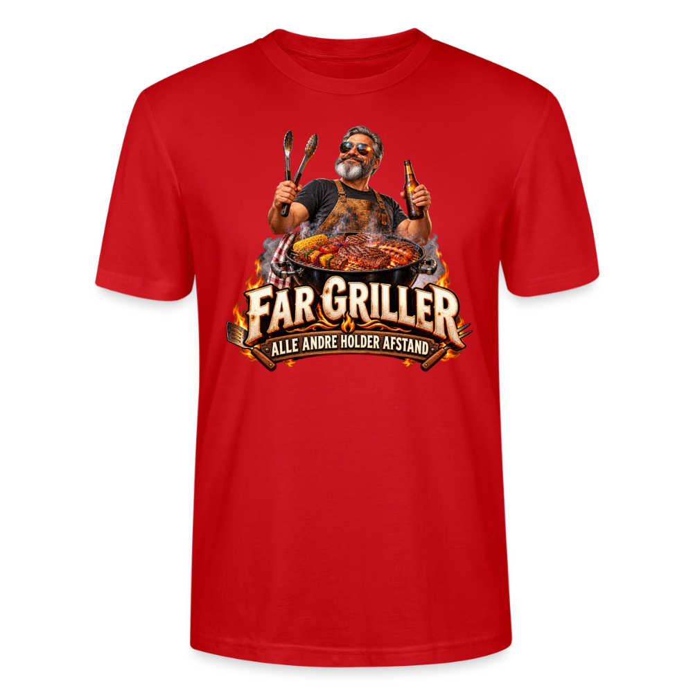 CityShirts - T-shirt - Far griller – Alle andre holder afstand - CS055 - rød