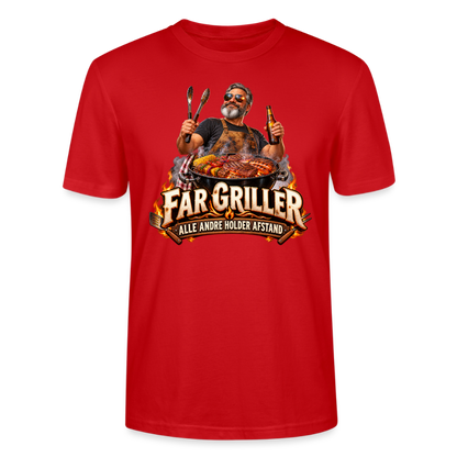 CityShirts - T-shirt - Far griller – Alle andre holder afstand - CS055 - rød