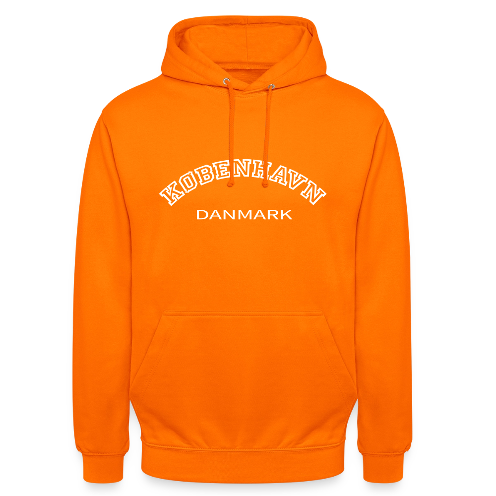 Hættetrøje unisex - København - orange