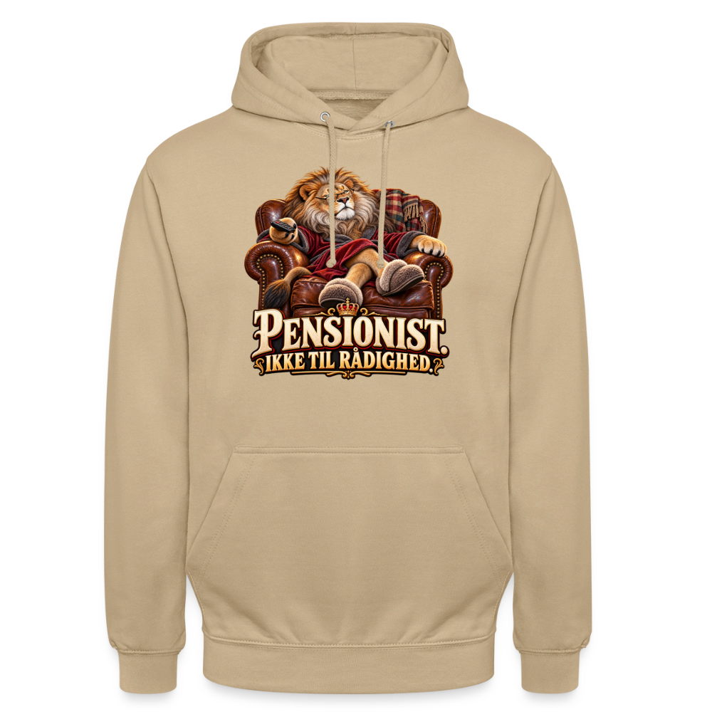 CityShirts - Hoodie - Pensionist. Ikke til rådighed. - CS030 - beige