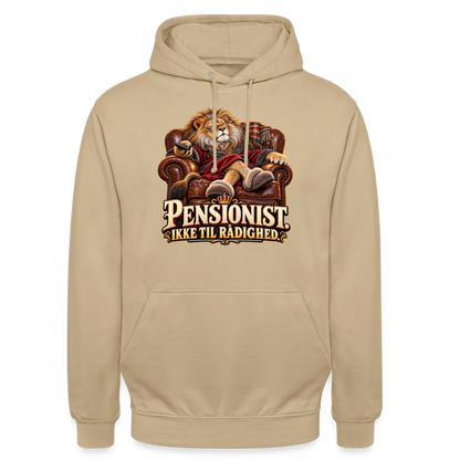 CityShirts - Hoodie - Pensionist. Ikke til rådighed. - CS030 - beige