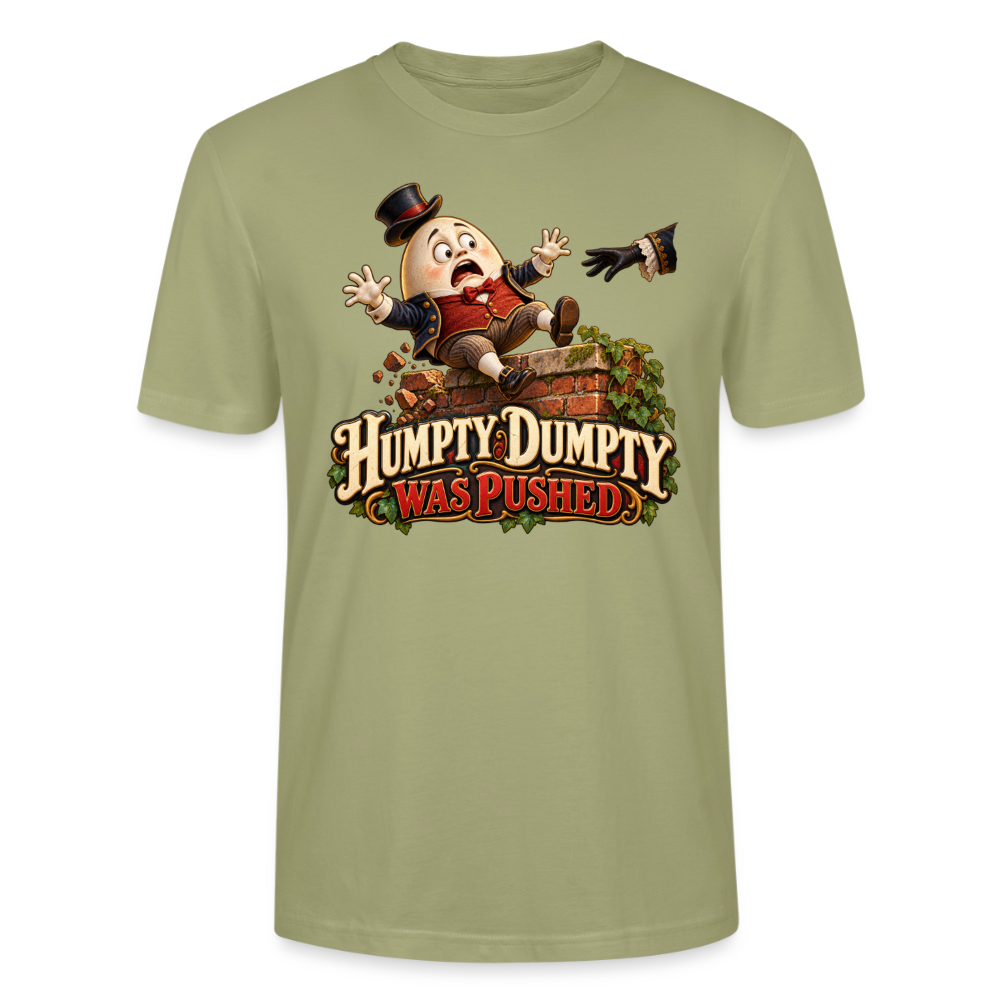 CityShirts - T-shirt - Humpty Dumpty was pushed - CS016 - grågrøn