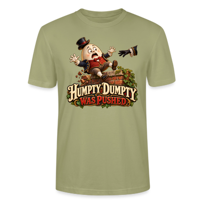 CityShirts - T-shirt - Humpty Dumpty was pushed - CS016 - grågrøn