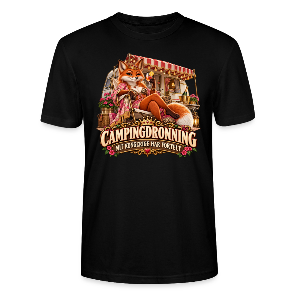 CityShirts - T-shirt - Campingdronning – Mit kongerige har fortelt - CS042 - sort