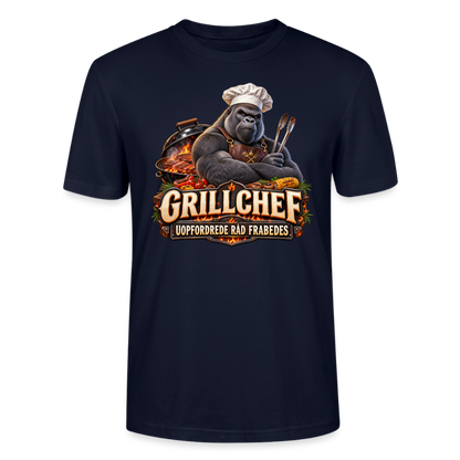 CityShirts - T-shirt - Grillchef – Uopfordrede råd frabedes - CS047 - marineblå