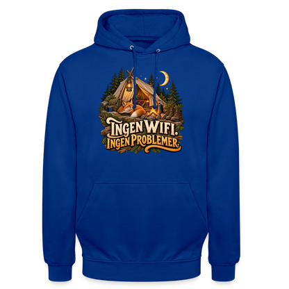 CityShirts - Hoodie - Ingen WiFi. Ingen problemer. - CS036 - kongeblå