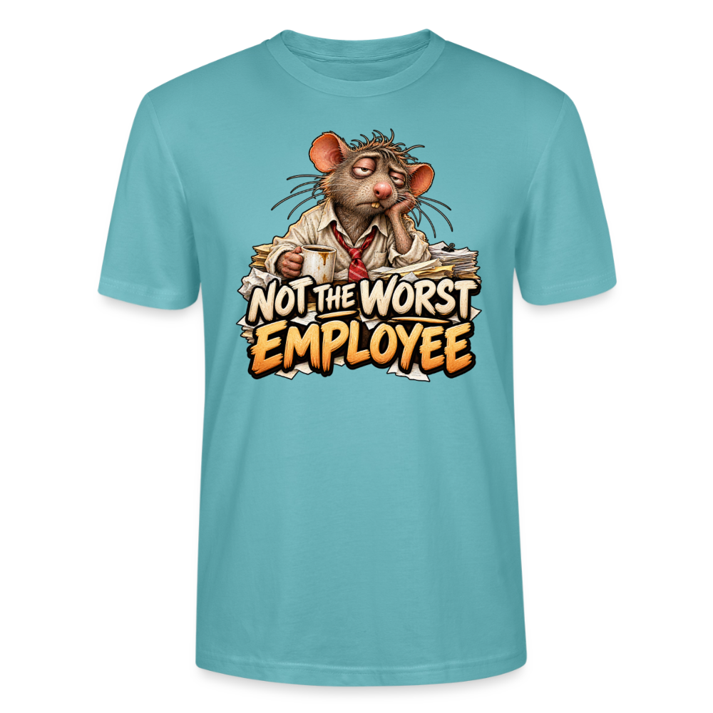 CityShirts - T-shirt - Not the worst employee - CS020 - pastelturkis