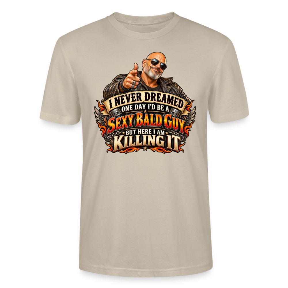 CityShirts - T-shirt - Sexy Bald Guy – Killing It - CS008 - beige