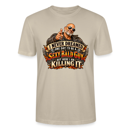 CityShirts - T-shirt - Sexy Bald Guy – Killing It - CS008 - beige