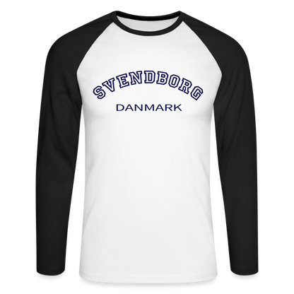 CityShirt - Baseball T-Shirt - Svendborg - hvid/sort