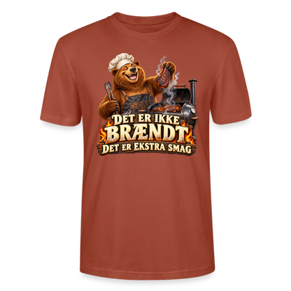 CityShirts - T-shirt - Det er ikke brændt – Det er ekstra smag - CS046 - terrakotta