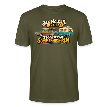 CityShirts - T-shirt - Jeg holder ikke i kø – Jeg viser mit sommerhus frem - CS034 - khaki