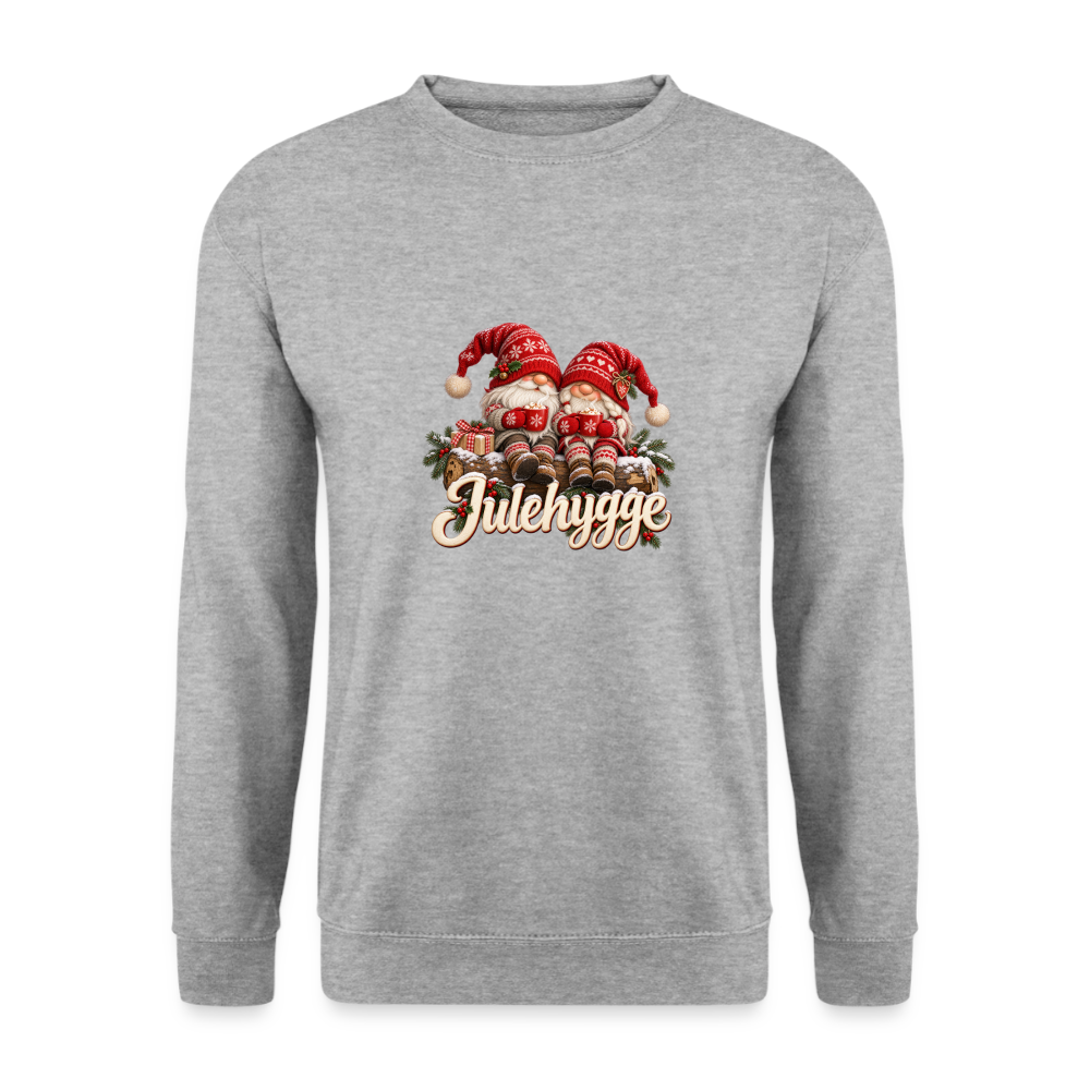 CityShirts - Sweatshirt - Dear Santa, define good – julevaskebjørn - CS028 - hvidgrå meleret