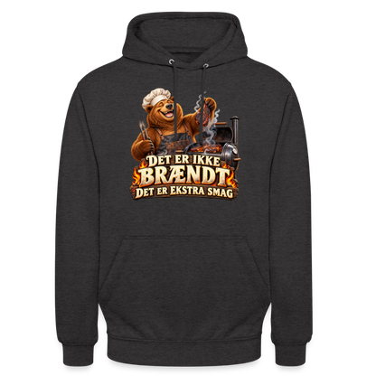 CityShirts - Hoodie - Det er ikke brændt – Det er ekstra smag - CS046 - charcoal