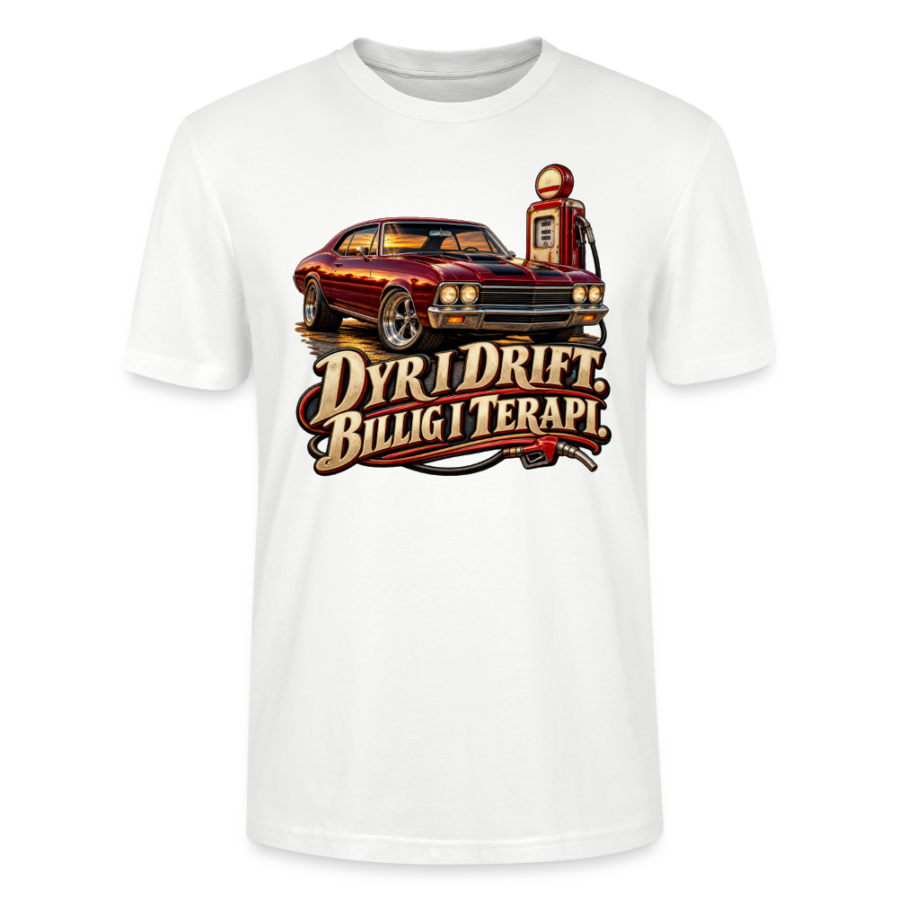 CityShirts - T-shirt - Dyr i drift. Billig i terapi. – V8 - CS029 - hvid