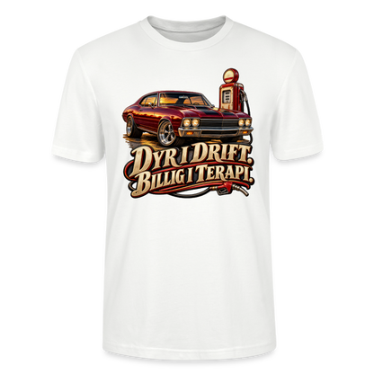 CityShirts - T-shirt - Dyr i drift. Billig i terapi. – V8 - CS029 - hvid