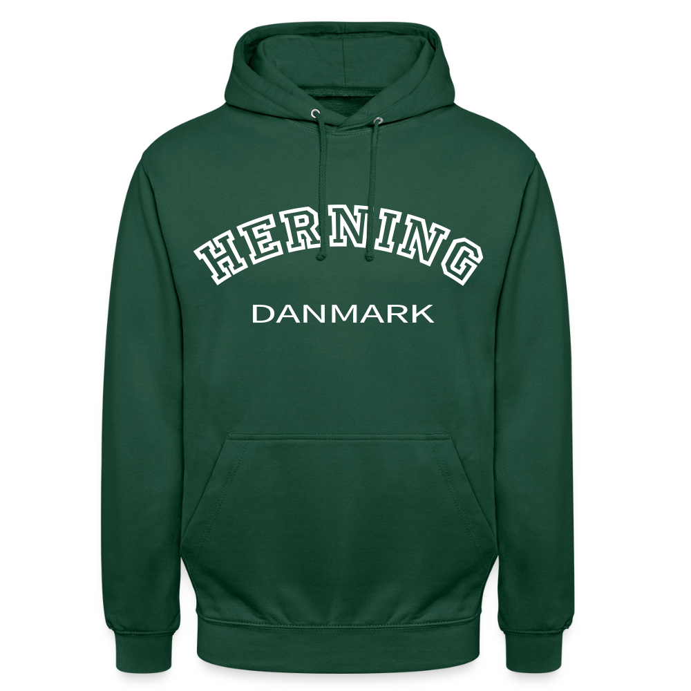 CityShirt - Hoodie - Herning - flaskegrøn