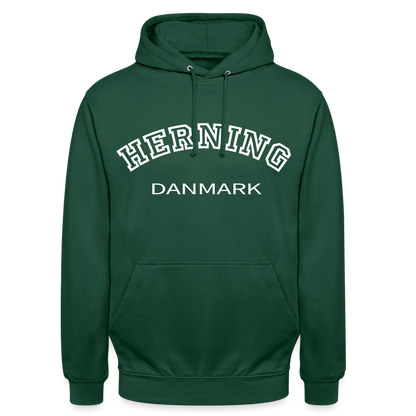 CityShirt - Hoodie - Herning - flaskegrøn