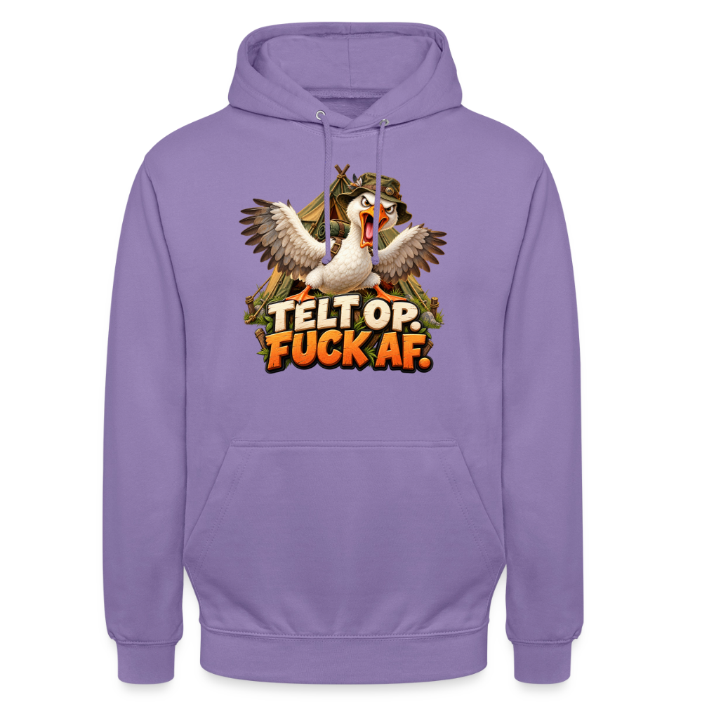 CityShirts - Hoodie - Telt op. Fuck af. - CS037 - lavendel