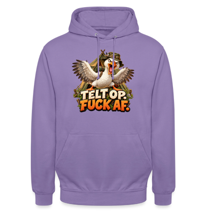 CityShirts - Hoodie - Telt op. Fuck af. - CS037 - lavendel