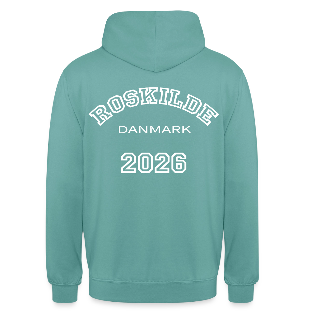 Hættetrøje unisex - Roskilde 2026 - pastelturkis