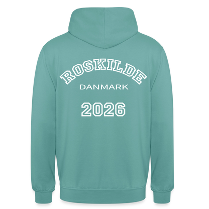 Hættetrøje unisex - Roskilde 2026 - pastelturkis