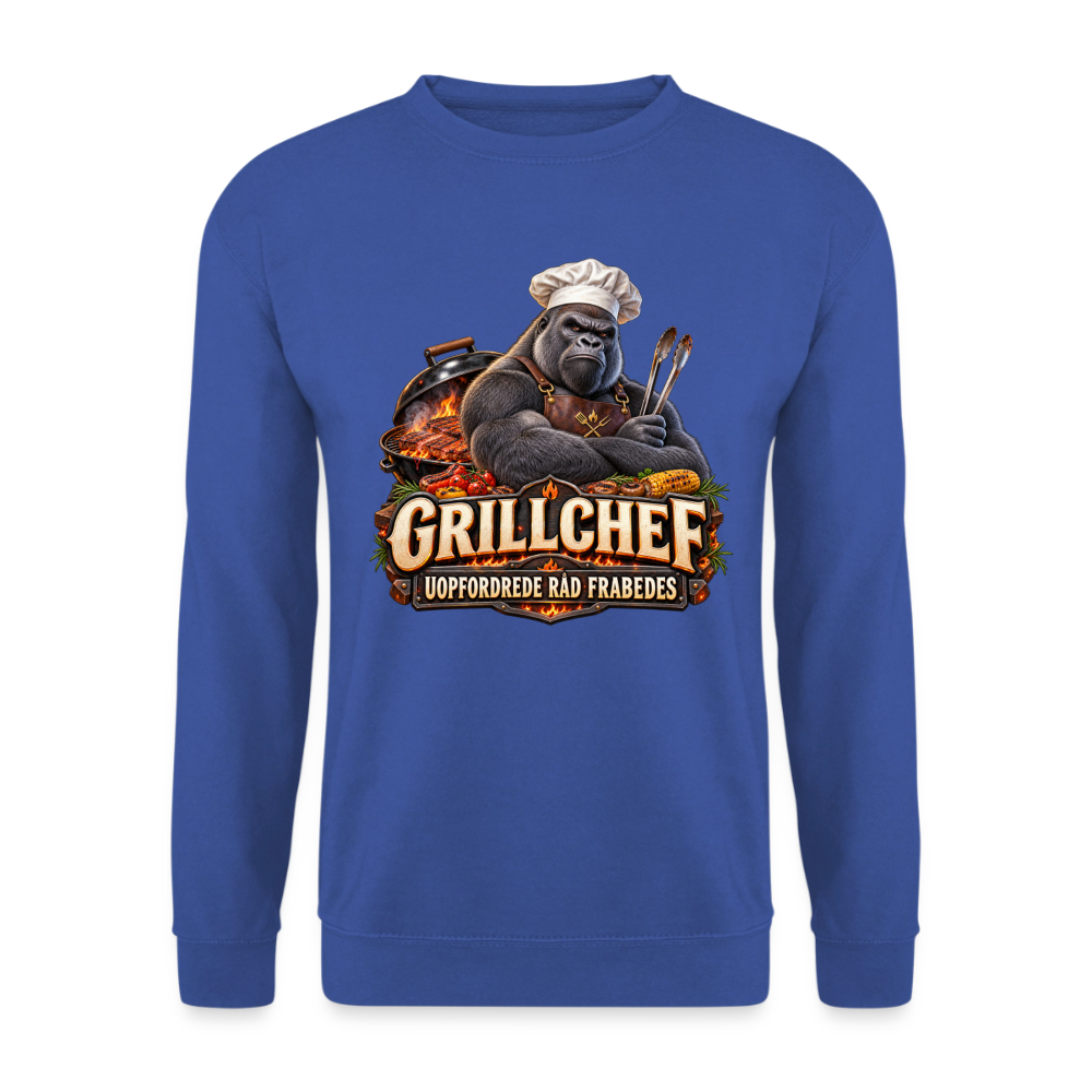 CityShirts - Sweatshirt - Grillchef – Uopfordrede råd frabedes - CS047 - kongeblå