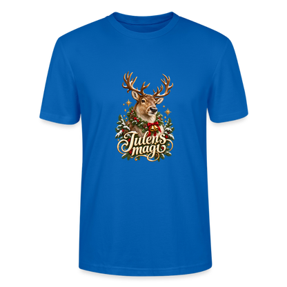 CityShirts - T-shirt - Julens magi – rensdyr - CS065 - påfugleblå